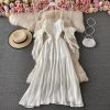 Condole belt dress strapless backless cultivate one’s morality show thin big dress with short sleeves - Image 5