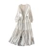 V-neck dress aristocratic temperament big pendulum lightly cooked long sleeve cultivate one’s morality dress - Image 6