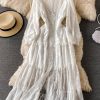 V-neck dress aristocratic temperament big pendulum lightly cooked long sleeve cultivate one’s morality dress - Image 7
