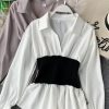 In the autumn of the new v-neck shirt joker temperament show thin waist western style jacket long sleeve - Image 7