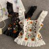 Folk embroidery falbala condole belt vest Xuan female summer wind sweet western style - Image 2
