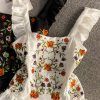 Folk embroidery falbala condole belt vest Xuan female summer wind sweet western style - Image 7