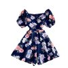 Holiday style printed square neck jumpsuit folds Slim Western style bubble sleeve wide-leg shorts jumpsuit summer - Image 6