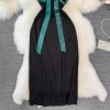 French Style Vintage Bow Suspender Dress for Women Summer New Elegant Graceful Slim Fit Slimming Sheath Dress - Image 4