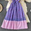 Gentle Floral Print V-neck Dress Summer New Fairy Lady Super Fairy Mori Style French Tight Waist First Love Dress - Image 4
