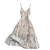 Seaside Holiday Floral Slip Dress Vest Chiffon Pleated Dress Women’s Summer Slimming Temperament Fairy Long Dress - Image 7