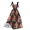 Annual Meeting High-End Evening Dress Women’s New Banquet Temperament Socialite Swing Long Dress Printing Slip Dress Summer - Image 6