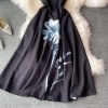 European Stationsummer New French Retro Sleeveless Vest Dress Printed Waist-Controlled Slimming Large Hem Dress - Image 4
