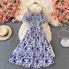 Summer New Korean Style Fresh Floral Skirt Gentle French Temperament Waist-Controlled Slimming Strap Dress - Image 4