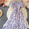 Summer New Korean Style Fresh Floral Skirt Gentle French Temperament Waist-Controlled Slimming Strap Dress - Image 7