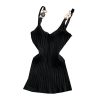 Summer New Solid Color Metal Buckle V-neck Slim Fit Slimming Inspirational Short Knitted Top Thread Camisole - Image 6