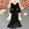 Banquet Host Evening Dress Slim-Fit Temperament Host Fishtail Dress Elegant Split V-neck Long Dress - Image 5