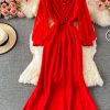 Banquet Host Evening Dress Slim-Fit Temperament Host Fishtail Dress Elegant Split V-neck Long Dress - Image 7